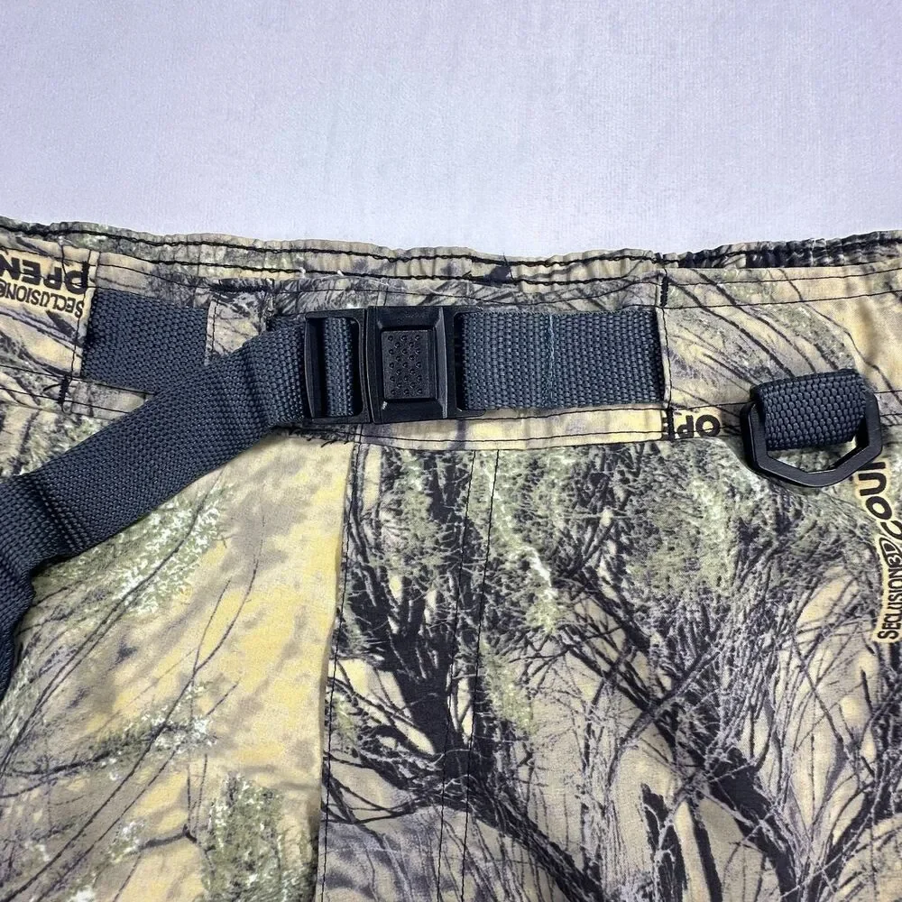 Cabelas Mens Camouflage Cargo Shorts‎ With Adjustable Belt & Pockets XL Camo